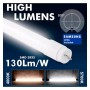 10x Samsung Kristall LED Röhre 120cm, 18W T8, 300º - Höhe Leuchtkraft