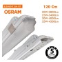OSRAM LED-Chip Feuchtraum-Wannenleuchte 120cm (35W-30W-25W-20W Einstellbar) IP66