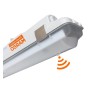 OSRAM LED-Chip Feuchtraum-Wannenleuchte 150cm PIR-Sensor (44W-38W-32W-25W Einstellbar) IP66