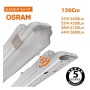 OSRAM LED-Chip Feuchtraum-Wannenleuchte 150cm PIR-Sensor (44W-38W-32W-25W Einstellbar) IP66