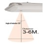OSRAM LED-Chip Feuchtraum-Wannenleuchte 150cm PIR-Sensor (44W-38W-32W-25W Einstellbar) IP66
