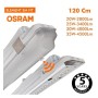 OSRAM LED-Chip Feuchtraum-Wannenleuchte 120cm PIR-Sensor (35W-30W-25W-20W Einstellbar) IP66