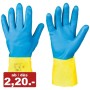 144paar Chemikalienschutz-Arbeitshandschuhe, Doppelbeschichtung aus Polychloropren über Naturlatex