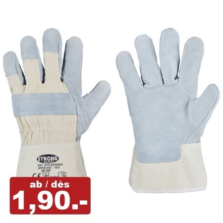 120 paar Rindspaltleder-Handschuhe Stronghand Gr. 10.5