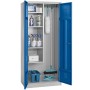 Putzmittelschrank Blau/Grau