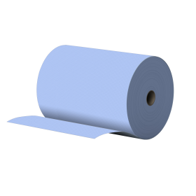 Industrie Putzpapier-Rolle 2 lagig Blau 100% Zellstoff 36x37cm 1000 Abr. PREMIUM