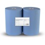 Industrie Putzpapier-Rolle 2 lagig Blau 100% Zellstoff 36x37cm 1000 Abr. PREMIUM