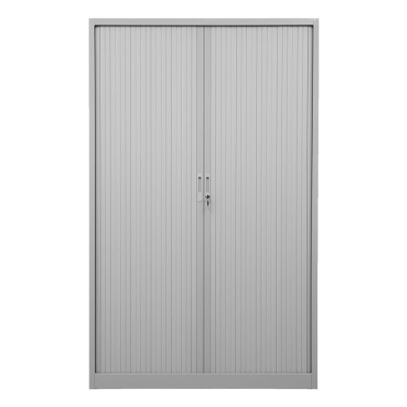 Wolfstahl Rolladenschrank Stahl 4 Fachböden Zylinderschloss 100 x 40 x 180 cm lichtgrau
