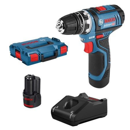 Bosch Akku-Bohrschrauber GSR 12V-15 FC + 2 Akkus