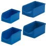 Contenitore portaoggetti blu con apertura frontale