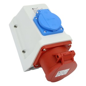 PRESA DA PARETE COMBINATA 16A