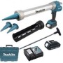 Makita DCG180RYEX pistolet de calfeutrage sans fil 18V + accessoires + 2x batterie 1.5Ah + chargeur + étui