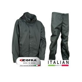 Protezione antipioggia SET (giacca + pantaloni) Verde Cofra