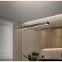 Lampe suspendue LED suspension 120cm blanc pour bureau, salon, salle à manger