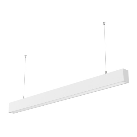 Lampe suspendue LED suspension 120cm blanc pour bureau, salon, salle à manger