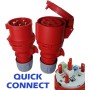 Quick-Connect 32A CEE SET SPINA E GIUNTO