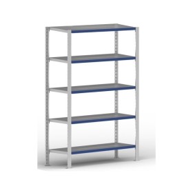 EVOLUTION GRUNDREGAL 2m hoch - 40cm tief - 100cm breit - 5 Ebene, grau