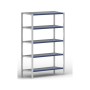 EVOLUTION GRUNDREGAL 2m hoch - 40cm tief - 100cm breit - 5 Ebene, grau