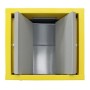 Abfalltrennung ProTec-Plus, 3-fach Station, graualu-struktur/1003, 5010, 7016, verz. Innenbehälter, 3x70 Liter