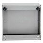 Abfalltrennung ProTec-Plus, 3-fach Station, graualu-struktur/1003, 5010, 7016, verz. Innenbehälter, 3x70 Liter