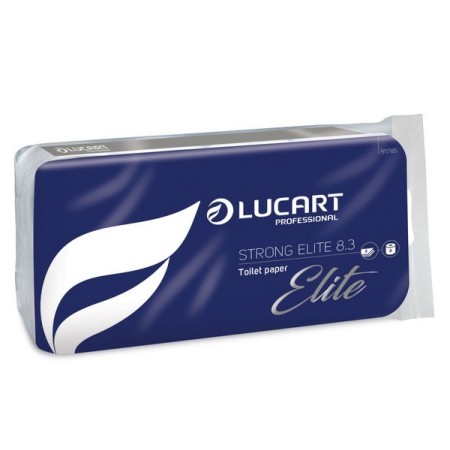 Lucart Strong Elite 3-lagig Comfort Toilettenpapier 72 Rollen (9 x 8)