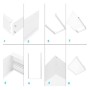 Oberflächenmontagesatz für LED-Panel 60x60 - H65mm